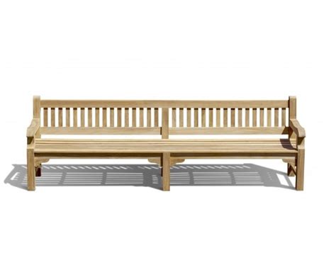 Braemar Heavy Duty Teak Garden Bench 3m