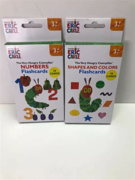 The Very Hungry Caterpillar Learning Flashcards Alphabet Numbers Shapes