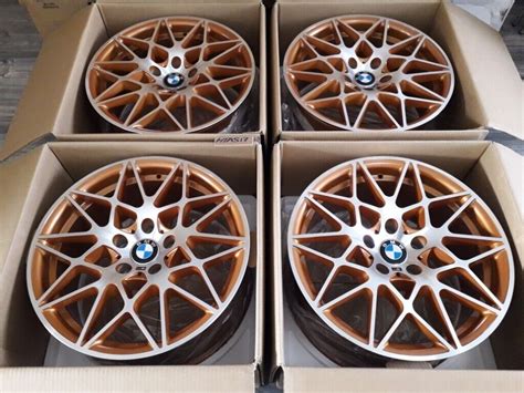 18 Inch Alloy Wheels Alloys 666m M Sport M Performance Bmw 1 4 2 Series 5 3 Series F30 F82 Gold