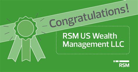 Rsm Us Llp On Linkedin Congratulations To Rsm Us Wealth Management Llc