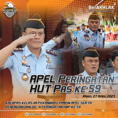 PERINGATI HBP KE 58 LAPAS KELAS IIA PEKANBARU LAKSANAKAN UPACARA TABUR