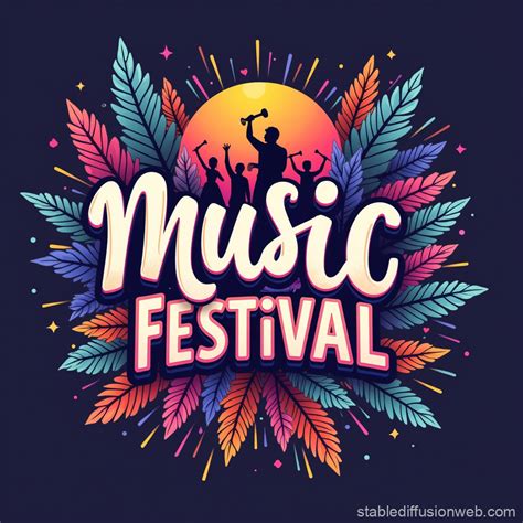 Festival Music Banner Stable Diffusion Online