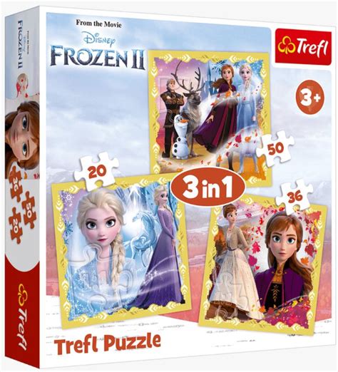 3 Puzzles La Reine des Neiges 2 Trefl 34847 20 pièces Puzzles