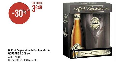 Promo Coffret Dégustation Bière Blonde La Goudale 7 2 Vol chez Géant iCatalogue fr