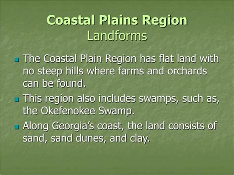 Texas Coastal Plains Region Landforms