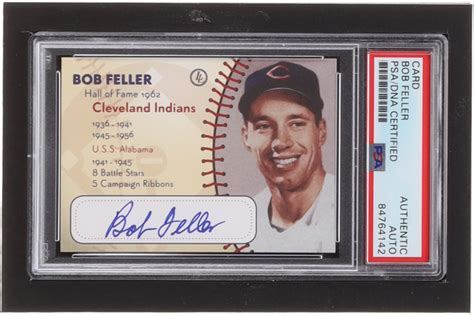 Bob Feller Signed Trading Card (PSA & Beckett) | Pristine Auction