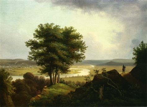 Traveler by the Oxbow. Painting. Victor de Grailly. 1845. | Emerging ...