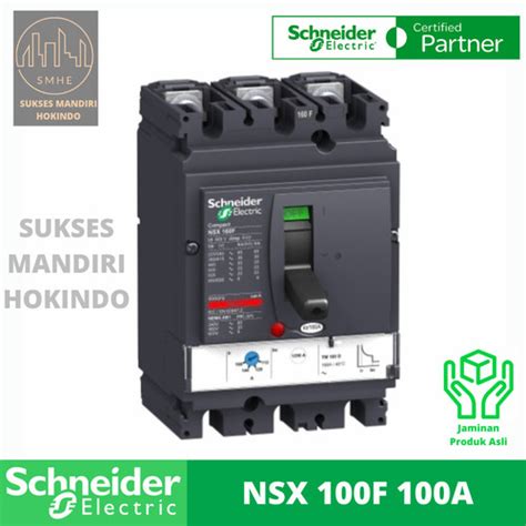 Jual MCCB 3P 100A 36kA LV429630 Breaker Schneider NSX 100F Original SNI