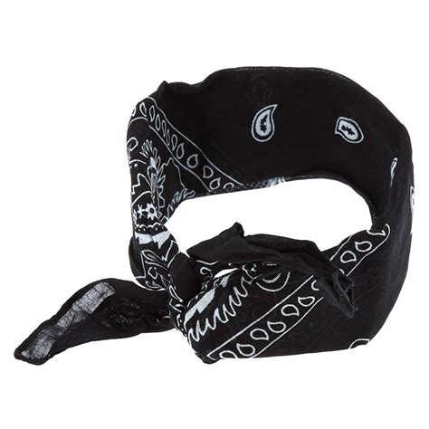 Black Paisley Bandana Headwrap Claires Us