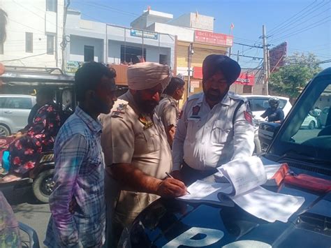 Punjab Ludhiana Holi Special Traffic Police 406 Challans Riders