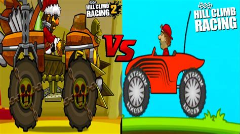 MONSTER TRUCK SURVIVOR BUNDLE HILL CLIMB RACING 2 VS MONSTER TRUCK HILL