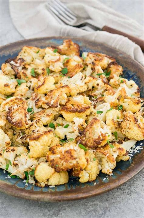 Roasted Garlic Cauliflower Delicious Meets Healthy