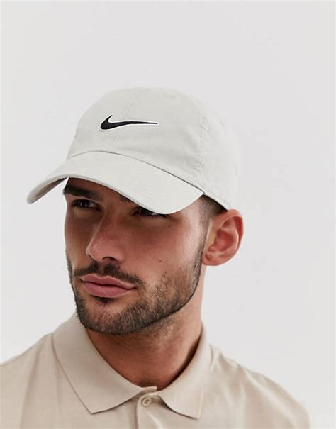 Nike logo cap in cream | ASOS