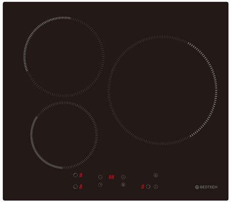 Gedtech Plaque à Induction 3 Foyers Gti3z6500b 6500w Touche