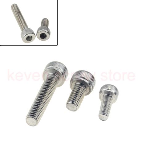 50pcs M3 Stainless Steel Screws Allen Hex Socket Head Screw Bolt Fastener M36 8 10 12mm 16mm