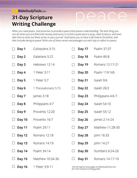 30 Day Scripture Writing Challenge Riloprojects