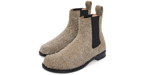 Loewe Campo Chelsea Boot In Brushed Suede In White For Men Lyst