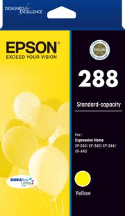 288 Std Capacity DURABrite Ultra Yellow Ink Cartridge Epson