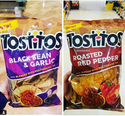 Tostitos Black Bean Garlic And Roasted Red Pepper Tortilla Chips