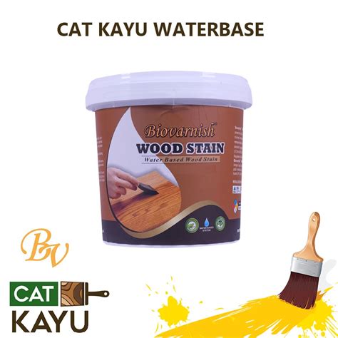 Jual Cat Kayu Waterbased Biovarnish Wood Stain Kg Vernis Kayu Berbahan