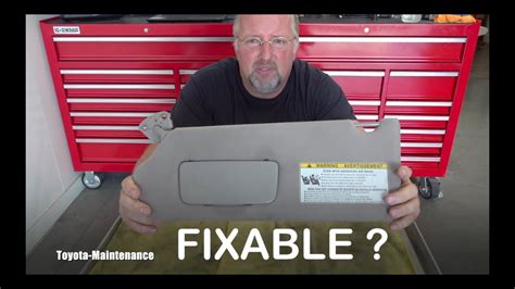 Can You Repair Toyota Sun Visor YouTube