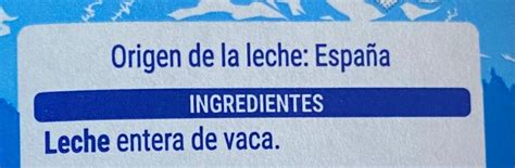 Leche Entera Hacendado Kalorie Kj A Nutri N Hodnoty