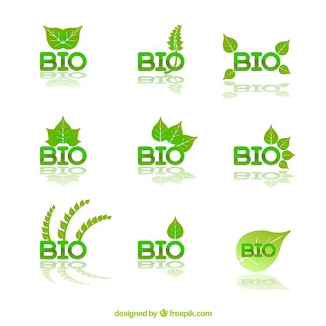 Bio Logos Collection Vector Free Download