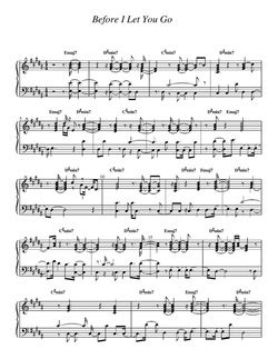 Before I Let You Go - Sheet Music - Virtually Smooth Piano Lessons