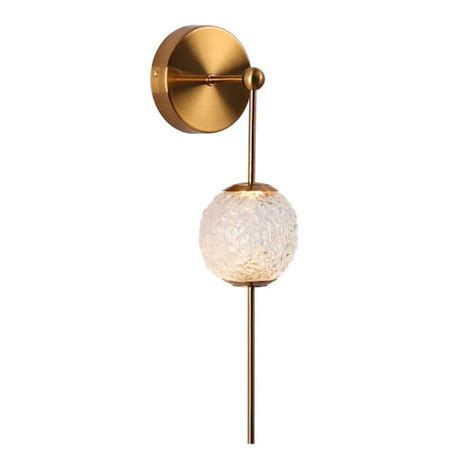 Lnc Cenlindes Modern Light Plating Brass Dimmable Wall Sconce With