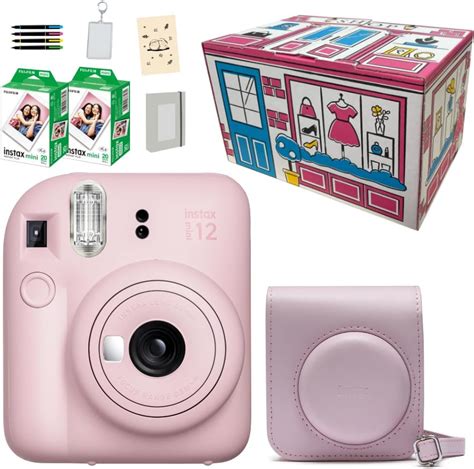 Amazon 富士フイルム インスタントカメラ チェキ Instax Mini 12 トキメキギフトboxセット ブロッサムピンク