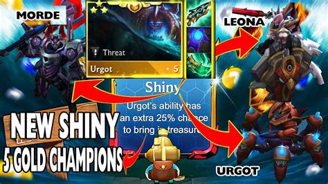 3 STAR URGOT NEW SHINY GIVE 5 GOLD CHAMPIONS SO AWESOME TFT SET 8