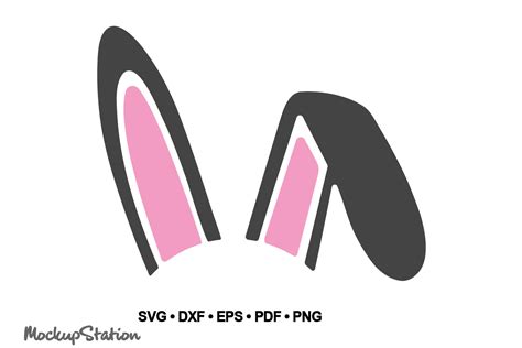 Bunny Ears Svg Rabbit Ears Cut Files Graphic By Mockup Station