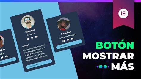 Crea un BOTÓN de MOSTRAR MÁS utilizando ELEMENTOR YouTube