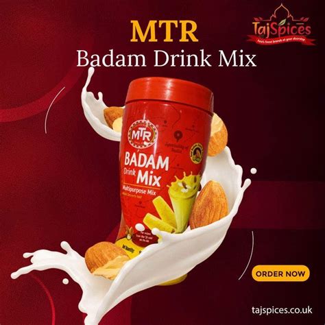 Mtr Badam Milk Mix Badam Milk Recipe Milk Recipes Mixed Drinks