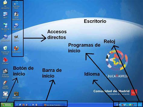 Partes Del Escritorio De Windows