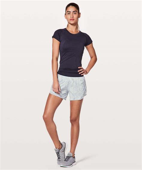 Lululemon Hotty Hot Short II Long 4 Jasmine White Multi White Lulu Fanatics