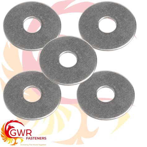 Extra Thick Washers Heavy Duty Flat Spacers A2 Stainless Steel M3 To M16 Din7349 Ebay