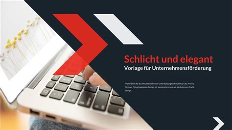 Blaue Und Rote Einfache Unternehmensf Rderung Pr Sentation Powerpoint