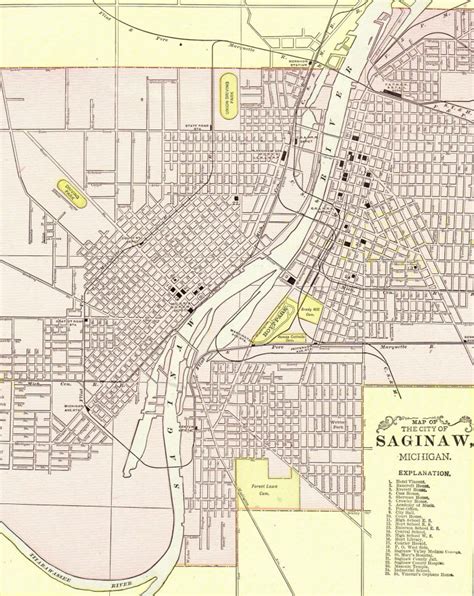 vintage saginaw map | WOW! Travel Small Group Travel