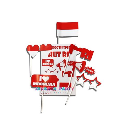 Jual Photoprops Hut Ri Fun Props Dirgahayu Ri Photobooth Merah