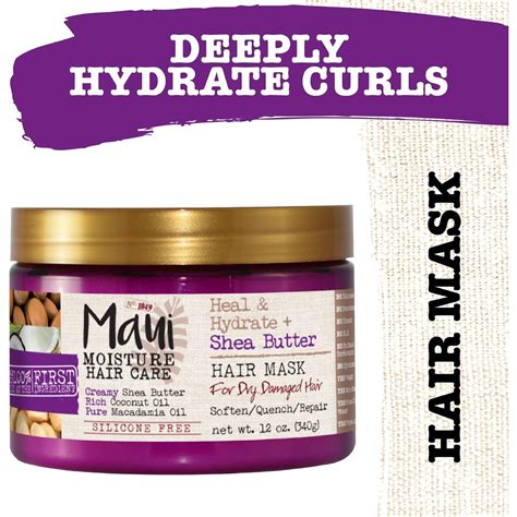 Maui Moisture Heal And Hydrate Shea Butter Hair Mask For Damaged Hair