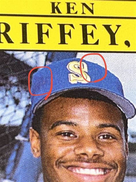 Fleer Barry Bonds And Ken Griffey Jr Rare Print Error Card