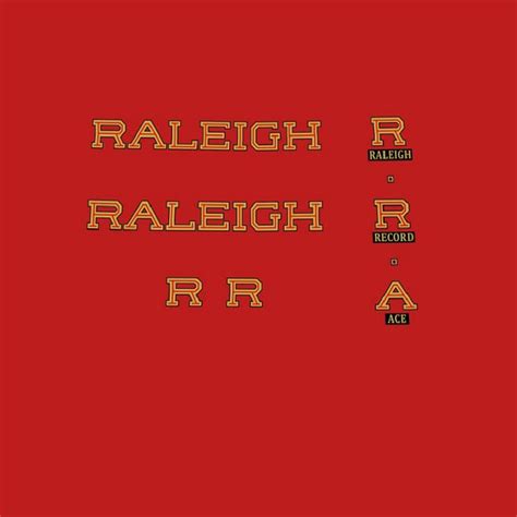 Raleigh Set 1010 Bicycle Decals