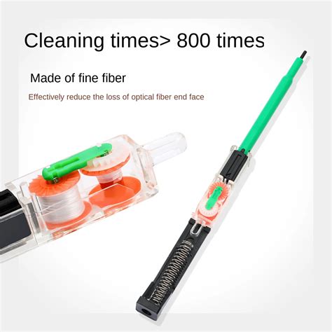 Fiber Optic Cleaner Fiber Optic Connectors Cleaningfiber Optic Cleaner Pen With 800 Cleans For