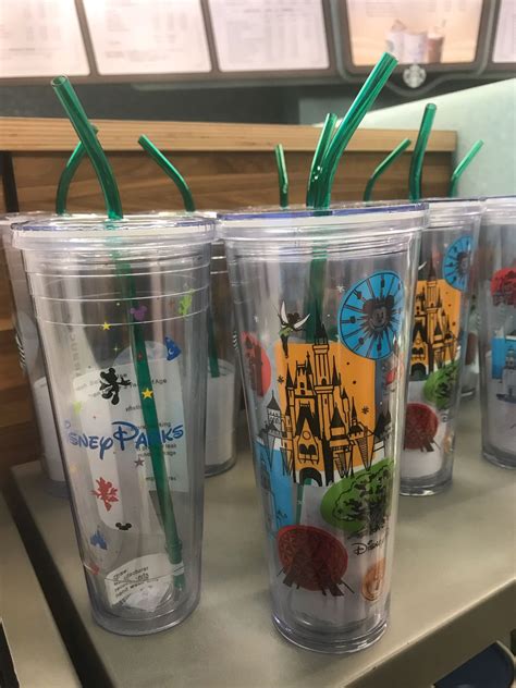 Starbucks Disneyland Tumbler Town Green