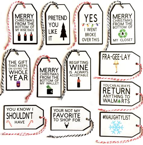 Funny Printable Christmas Gift Tags