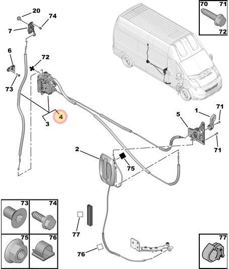 Citroen Relay 2006 2022 Sliding Door Lock Genuine Citroen Parts