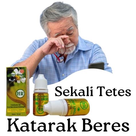 Jual Obat Tetes Mata Minus Berair Penjernih Mata Katarak Honey Drops