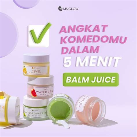 Jual Ms Glow Balm Juice Yuzu Watermelon Cactus Shopee Indonesia