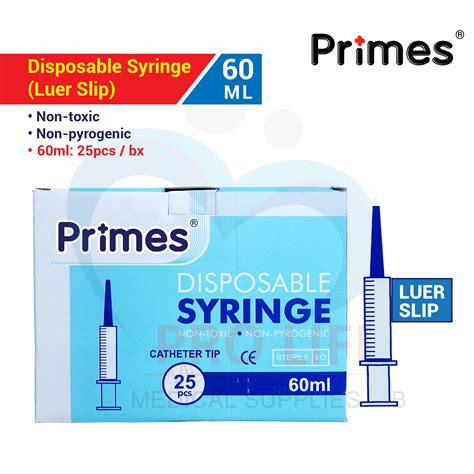 Aros Primes Disposable Syringe Ml Ml Ml Ml Ml Ml Luer Slip